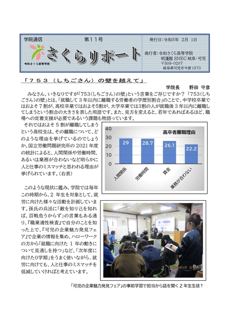 学院だより2月号